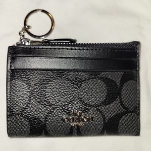 COACH WOMEN'S  KEYCHAIN ZIP POUCH NEW